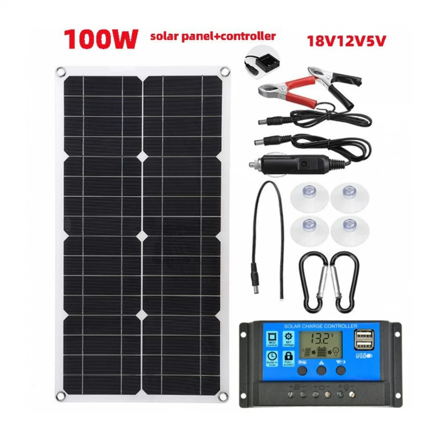 100V solarni panel 10/20/30/40/50/60A kontroler RV Travel Ph...