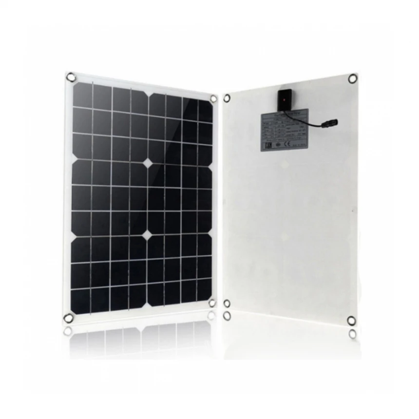 Monokristalni polu-fleksibilni 20V solarni panel za punjenje set portabl mobilnog telefona kontroler punjača za automobil 1