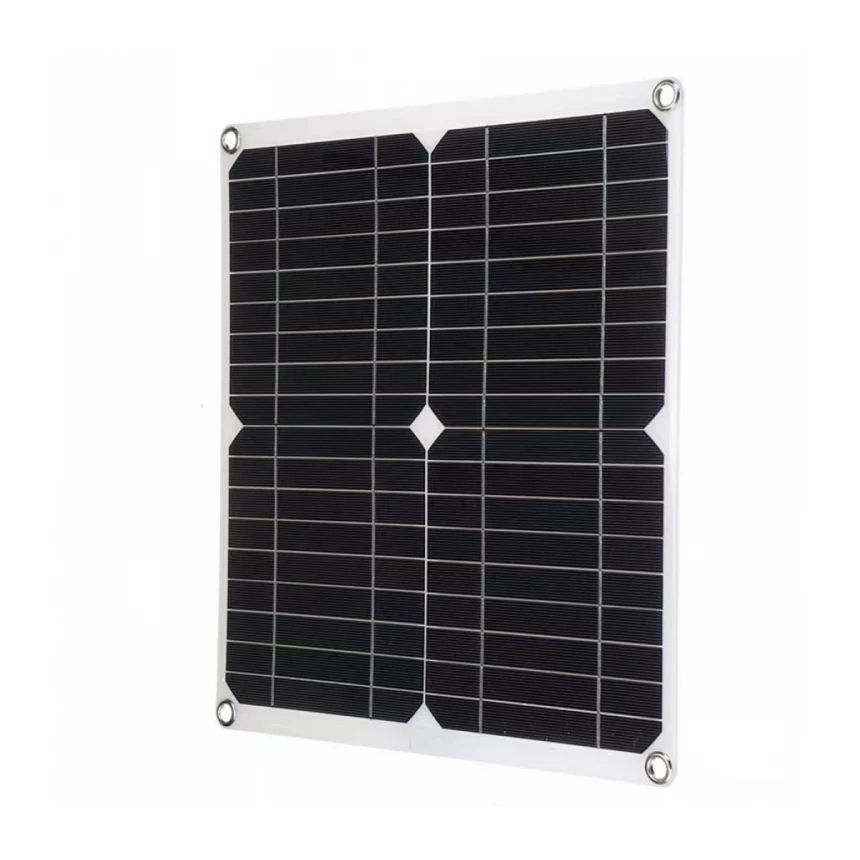 Monokristalni silikonski 25V solarni panel plus 10-inčni okrugli ventilator za ventilaciju šasije za kućne ljubimce, izduvni ventilator
