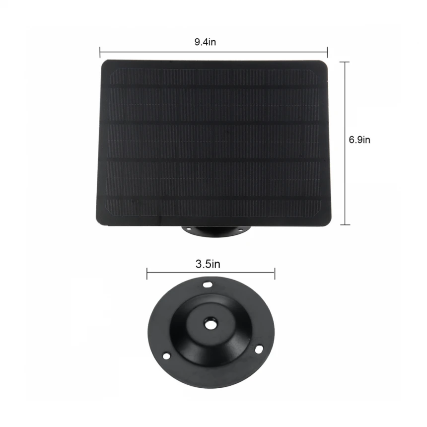 Nosač solarnog panela sa 3m Android glavom za punjenje 10V monokristalni silicijum fotonaponski panel za solarni nadzor fiksiran na zid