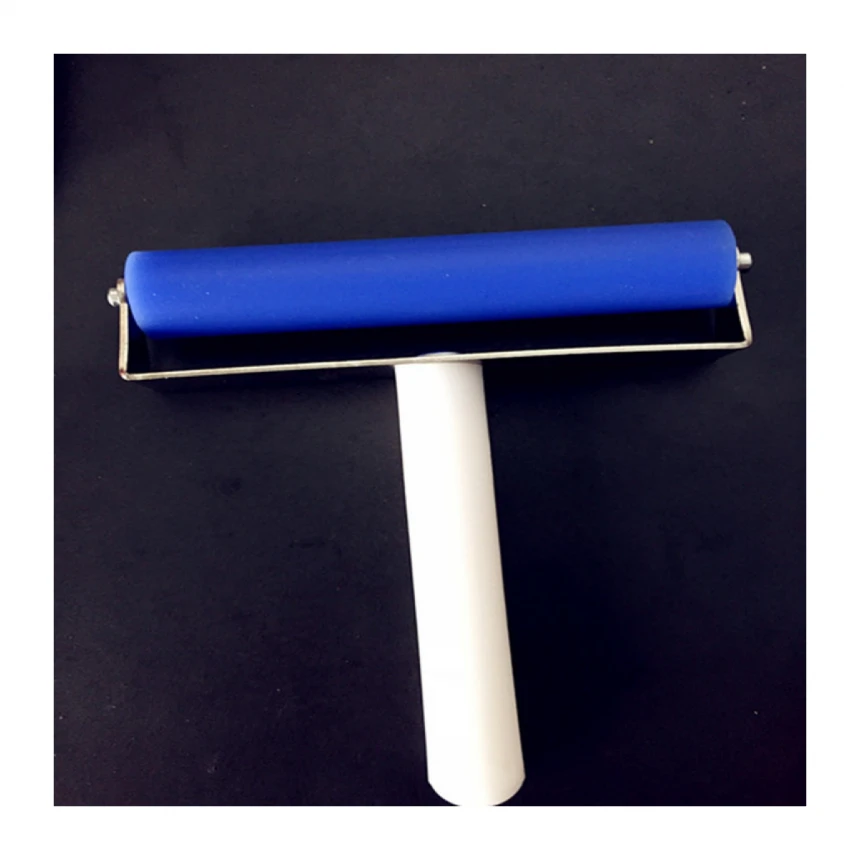 Plavi uvezeni patch valjak od nerđajućeg čelika potisni točak za mobilni telefon alat za zakrpe mekani silikonski ručni valjak 10cm