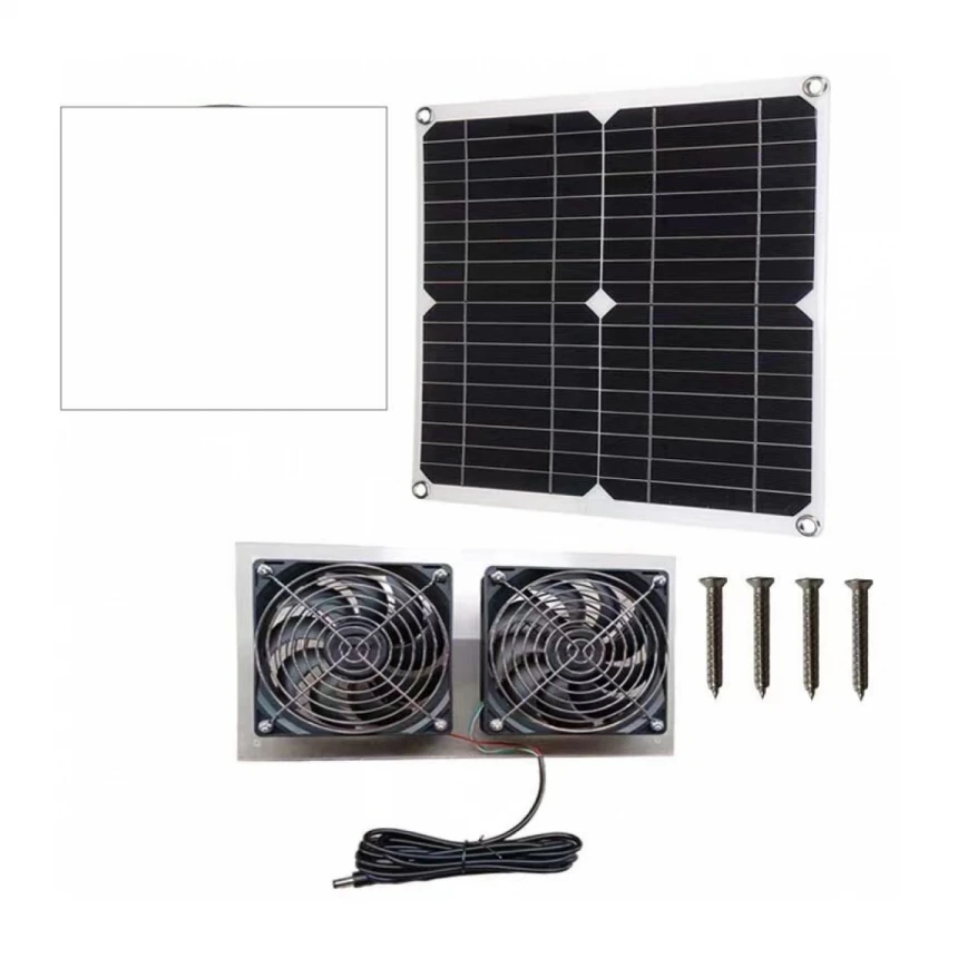 Prekogranični fleksibilni solarni paneli plus dvostruki ventilatori kokošinjac soba za kućne ljubimce auto kamp kampovanje RV panel za proizvodnju energije