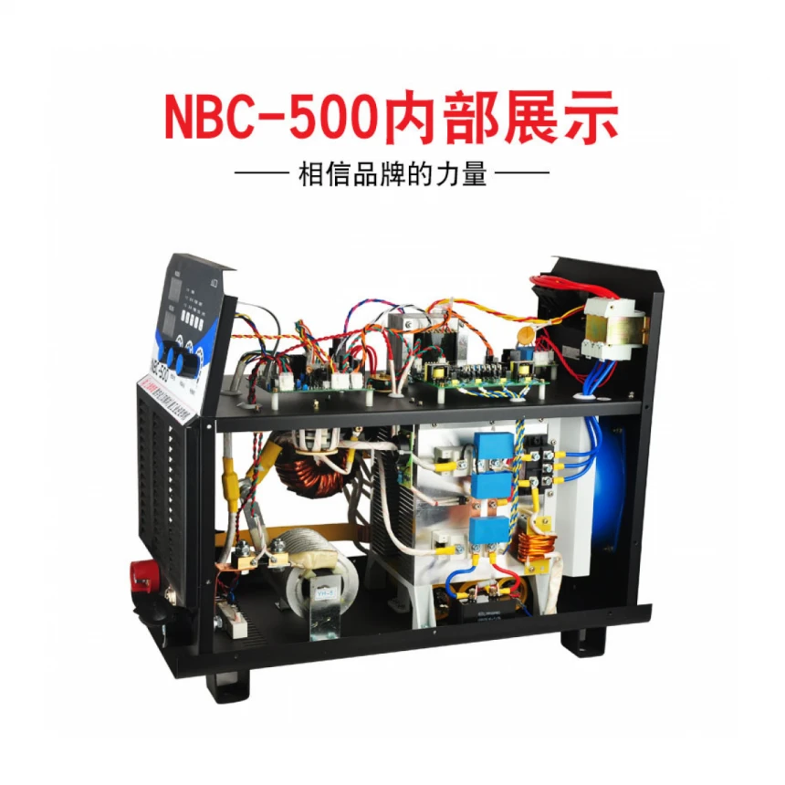 Prekogranični proizvođač zaštićena mašina za zavarivanje ugljen-dioksidom industrijska 380v multifunkcionalna mašina za zavarivanje NBC-350/500 gasom