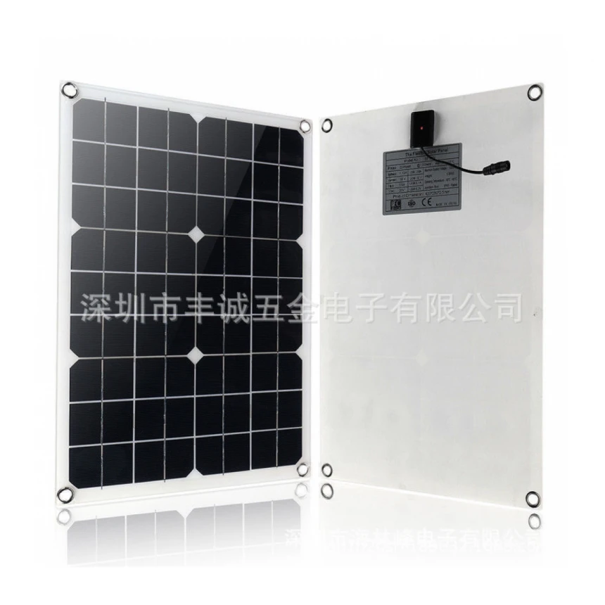 Prekogranični solarni panel 20V polu-fleksibilni solarni panel za punjenje na otvorenom monokristalni silicijum dual usb